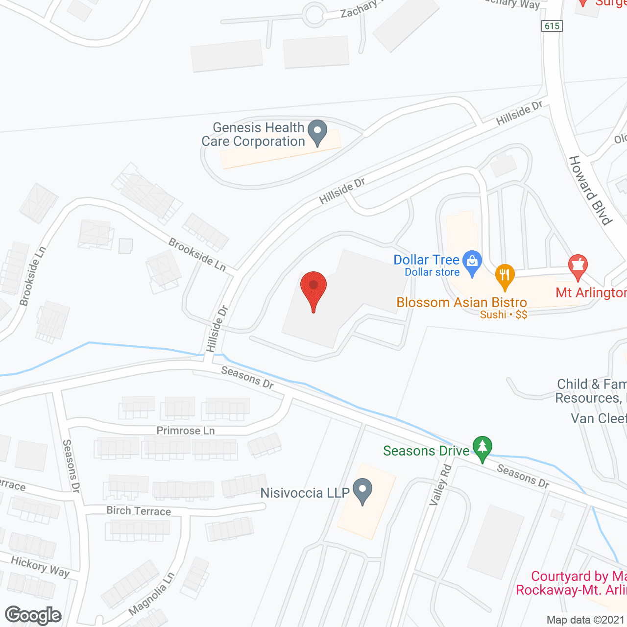 Map of the neighborhood around Carriage Court