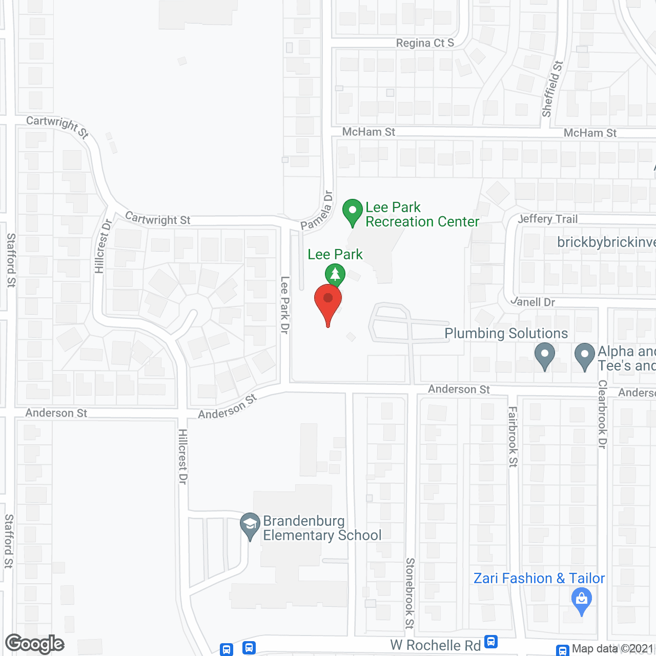 Map of the neighborhood around Villages on MacArthur