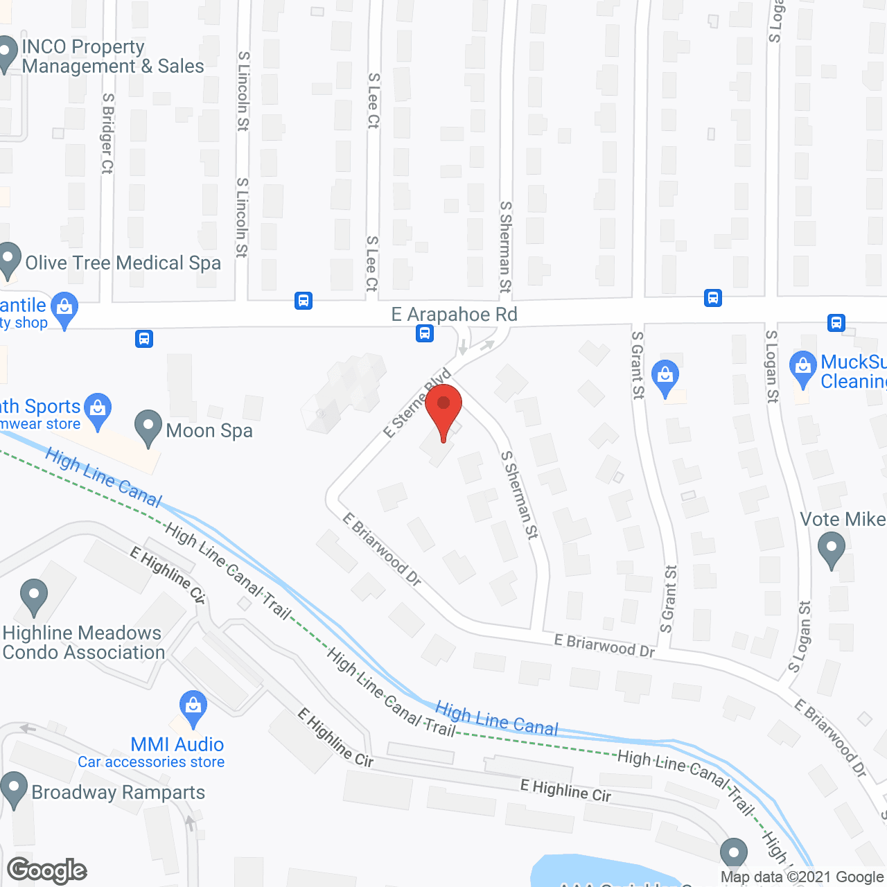 Map of the neighborhood around Loving Touch Elderly Assistant Care