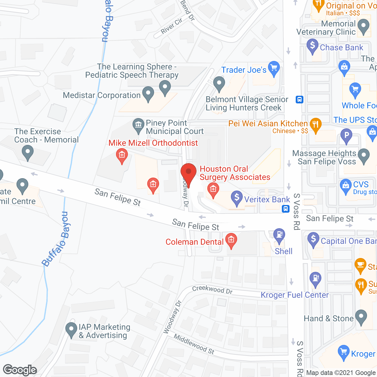 Map of the neighborhood around Belmont Village Hunters Creek