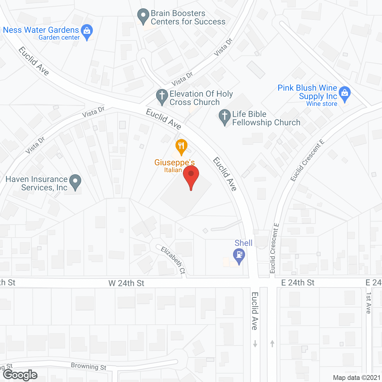 Map of the neighborhood around Oakmont of San Antonio Heights