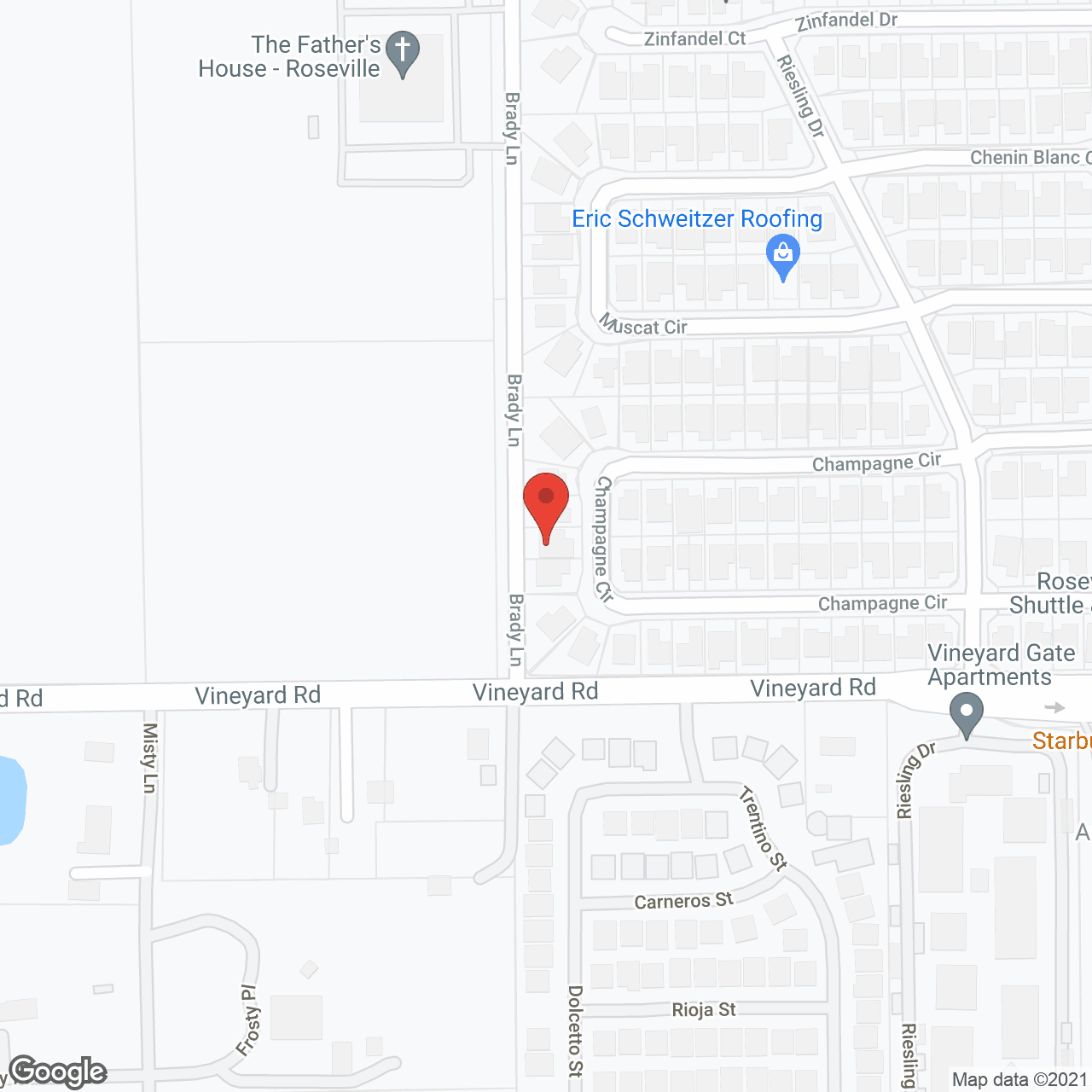 Map of the neighborhood around Vineyard Home Care LLC