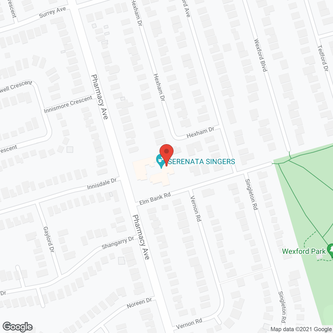 Map of the neighborhood around Wilmar Court