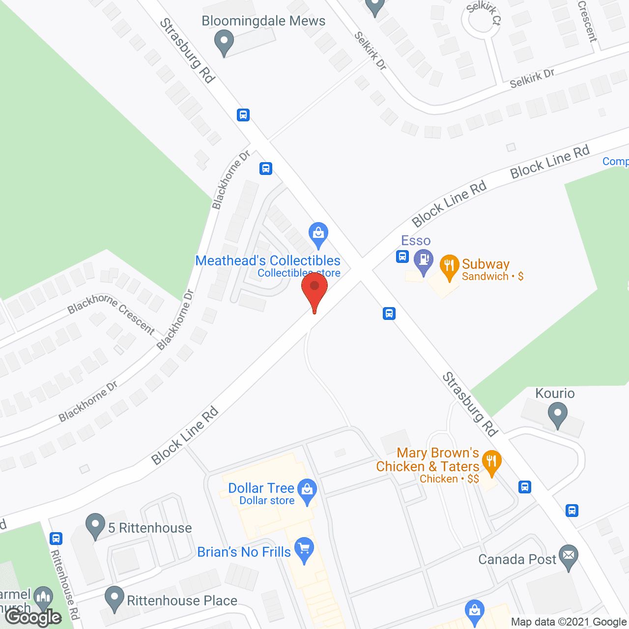Map of the neighborhood around Village Of Winston Park