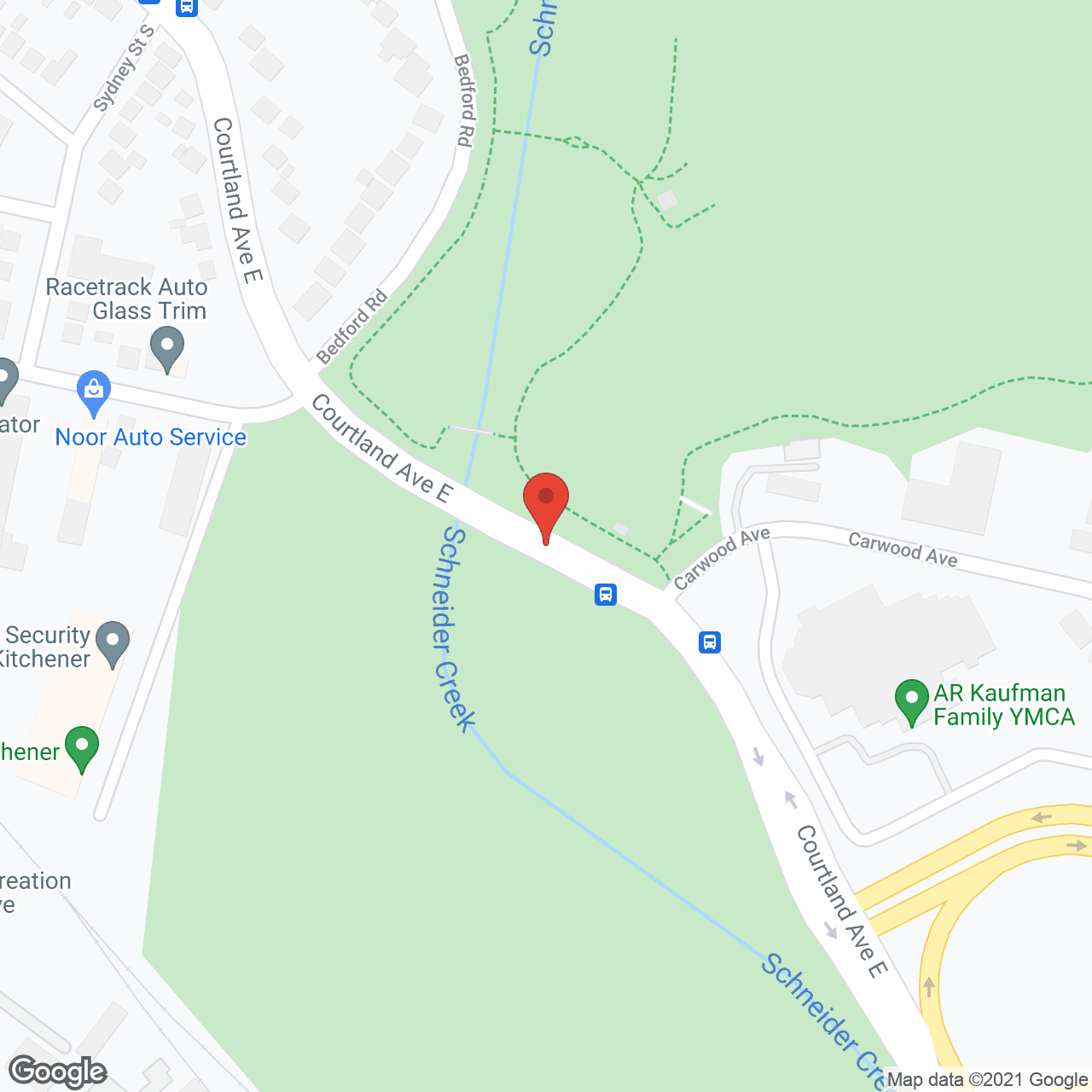 Map of the neighborhood around St Josephs Place