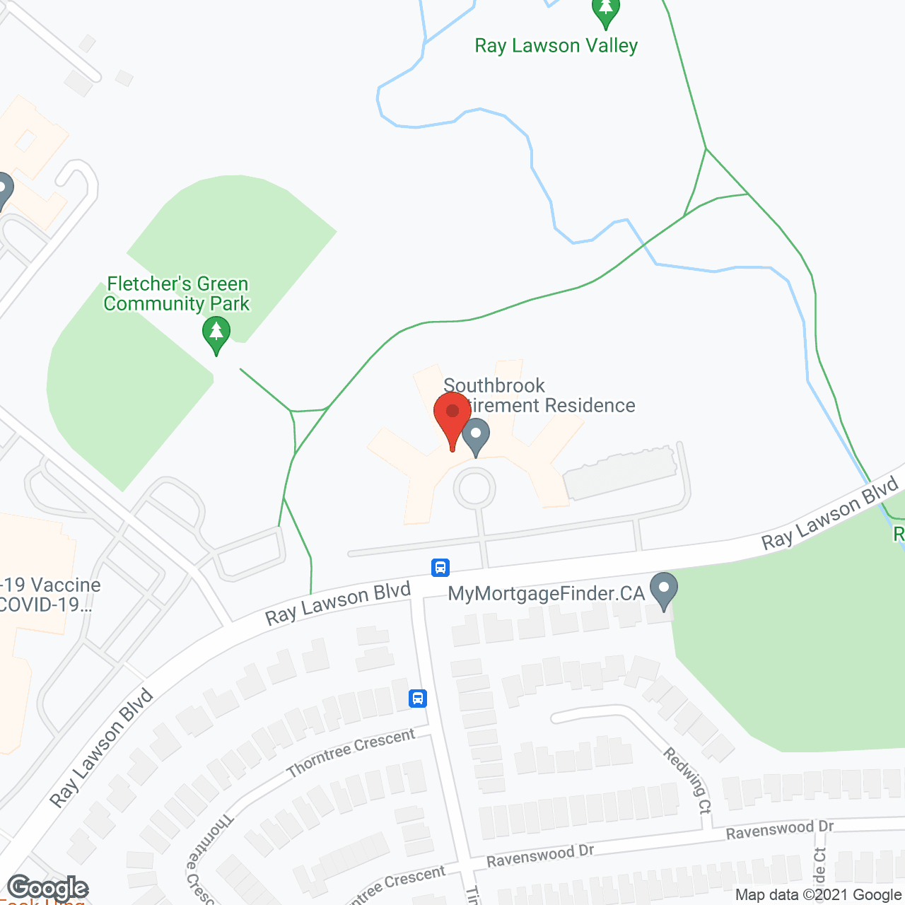 Map of the neighborhood around Southbrook Lodge Inc