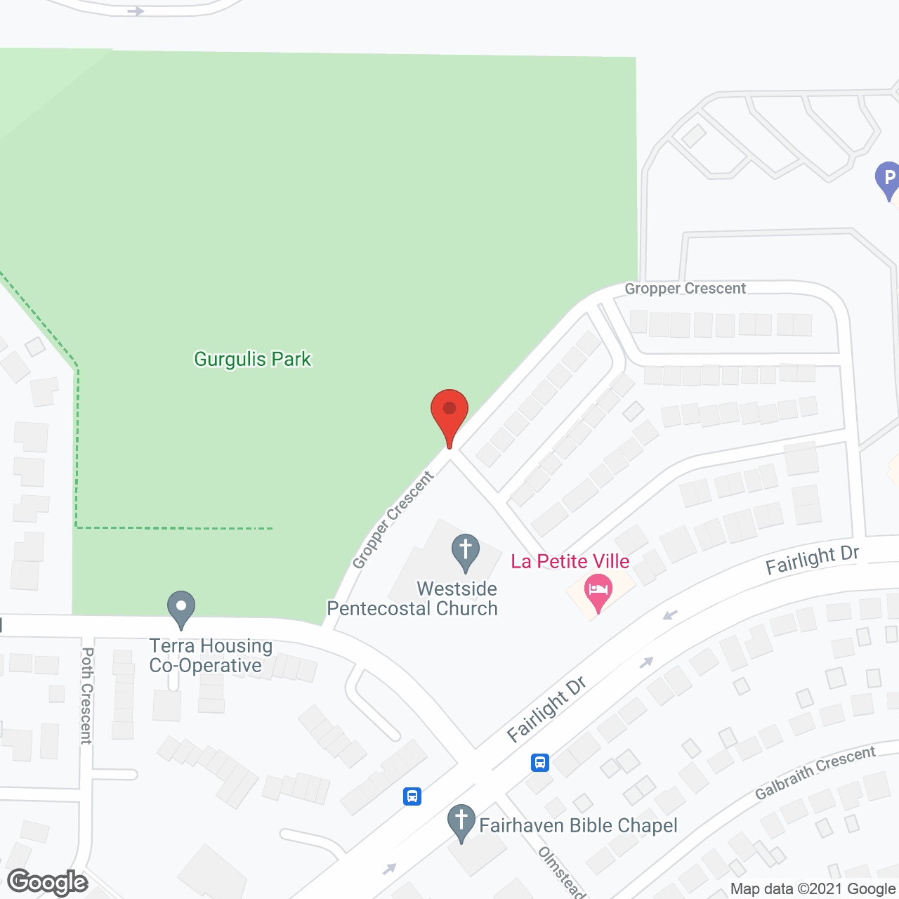 Map of the neighborhood around Parkridge Centre