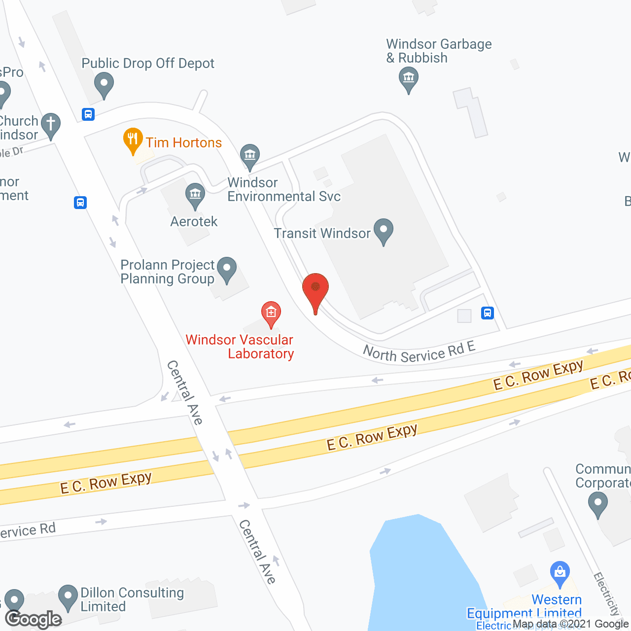 Map of the neighborhood around Oak Park Terrace