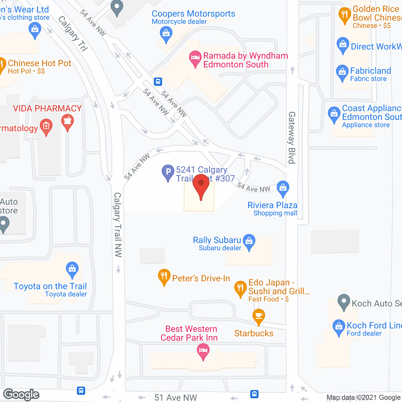 Map of the neighborhood around Manulife Securities