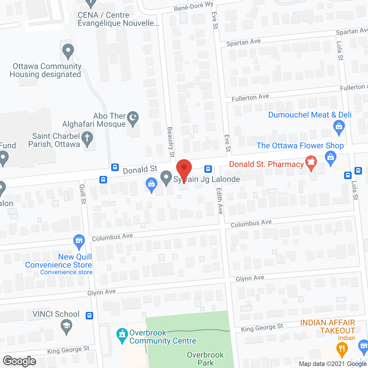 Map of the neighborhood around Cedars Villa Retirement