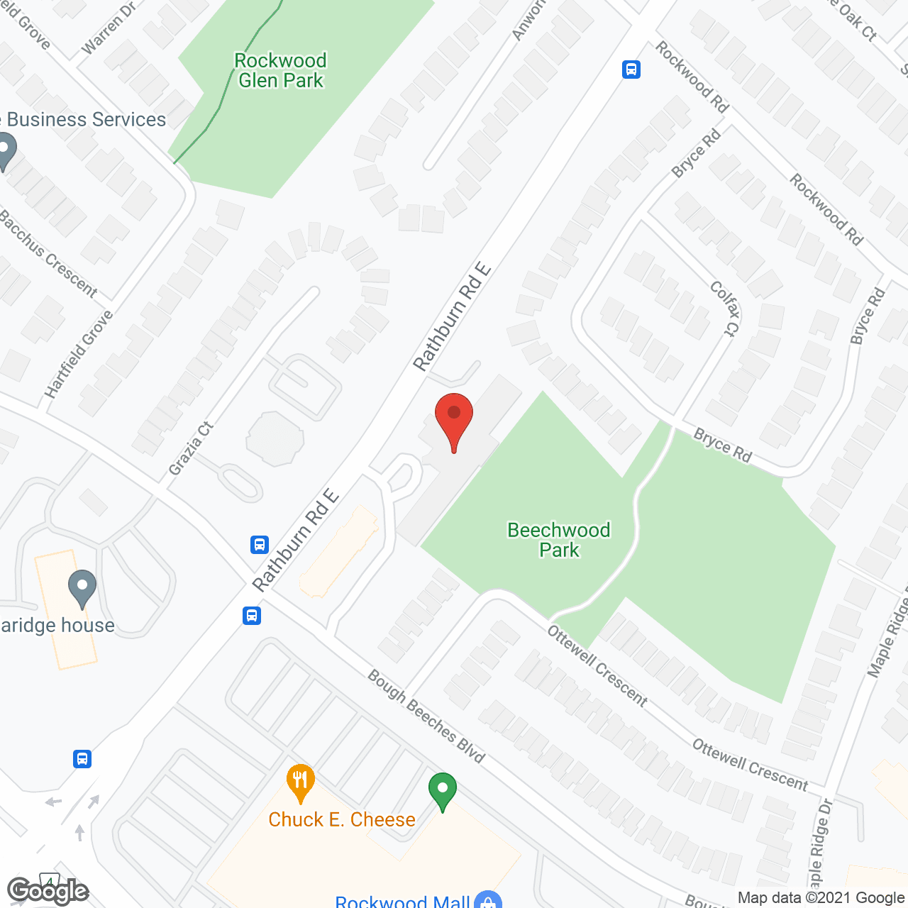 Map of the neighborhood around Beechwood Court