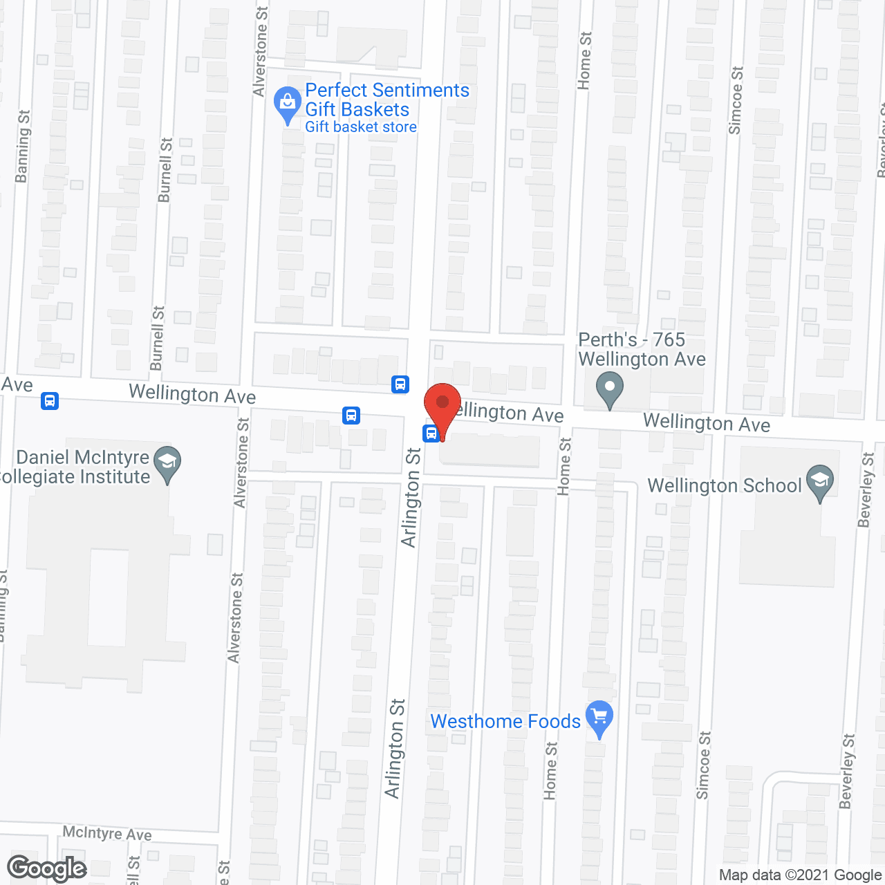 Map of the neighborhood around Autumn House Inc