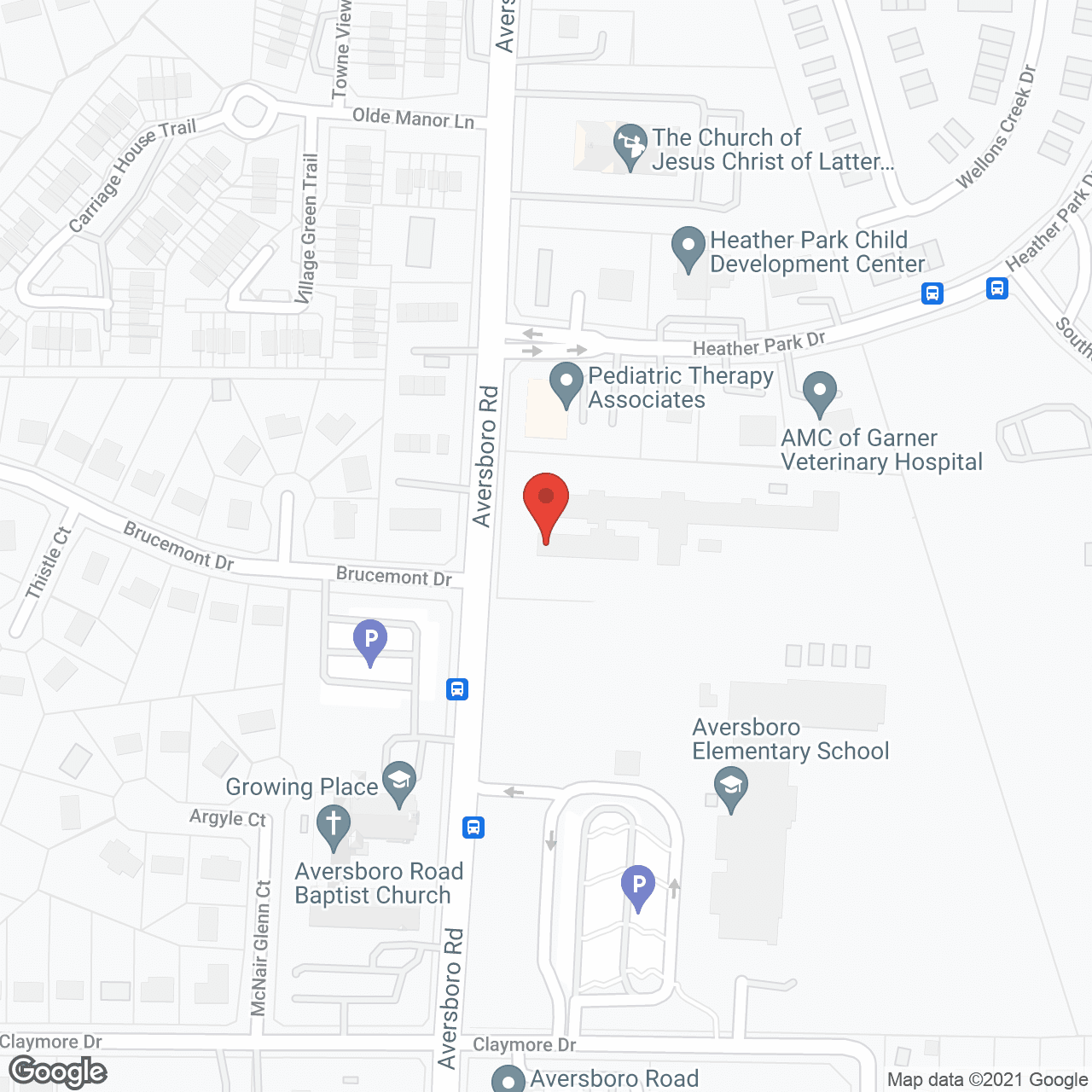Map of the neighborhood around Foundation Senior Living