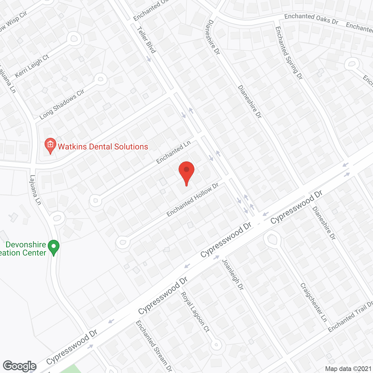 Map of the neighborhood around Just Divine Hands, LLC