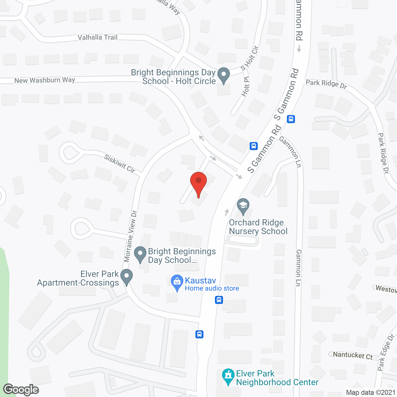 Map of the neighborhood around Comfort Care 4 U