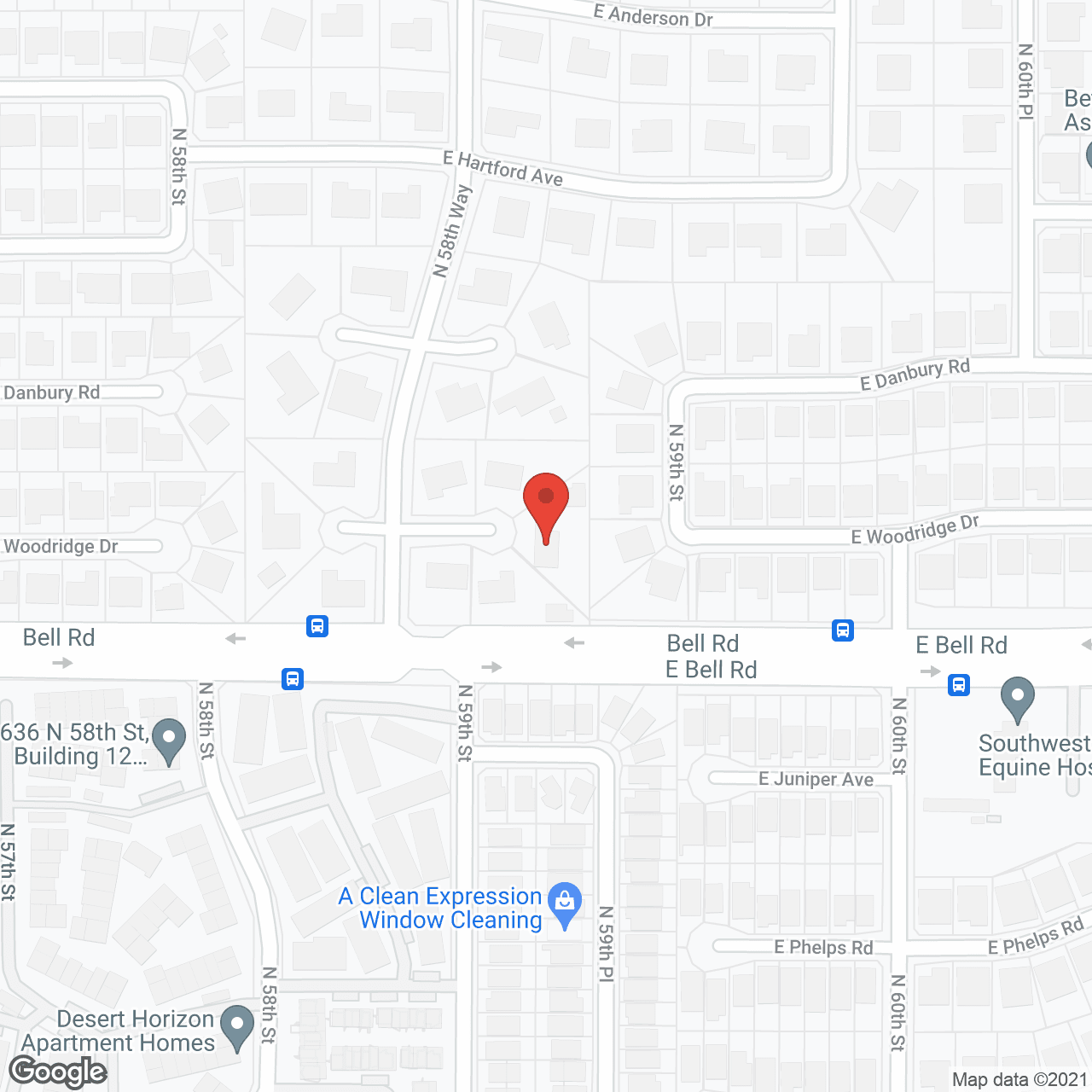 Map of the neighborhood around Ethan Assisted Living