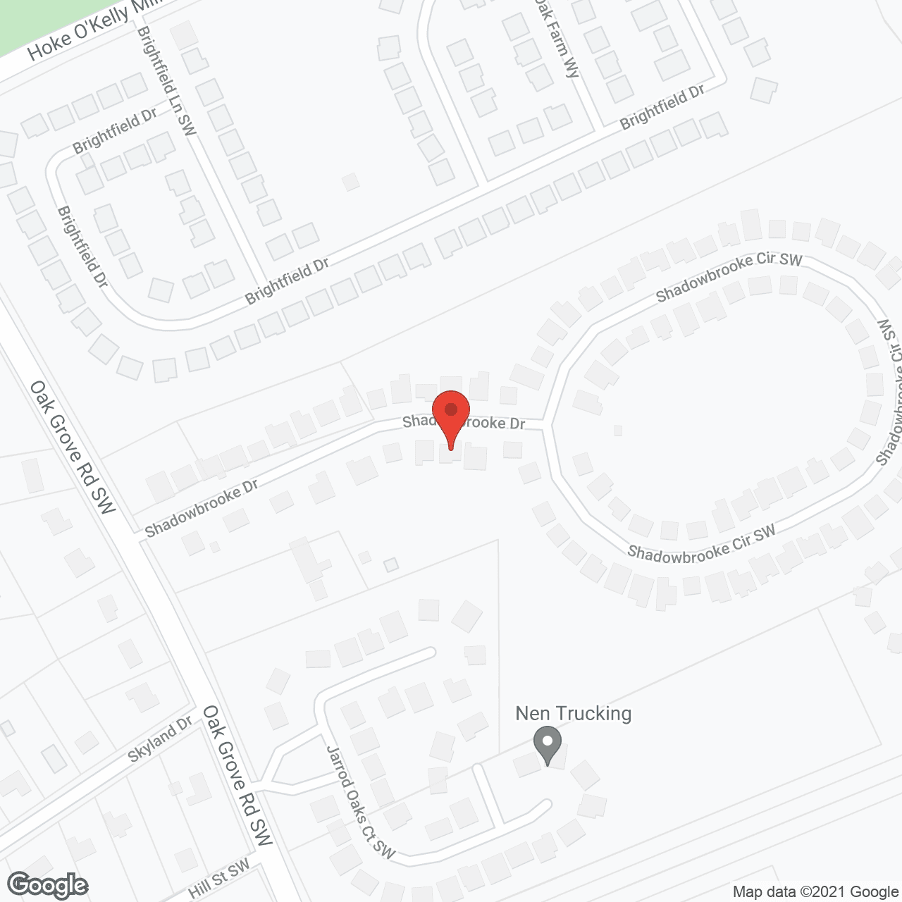 Map of the neighborhood around Harmony Home Care