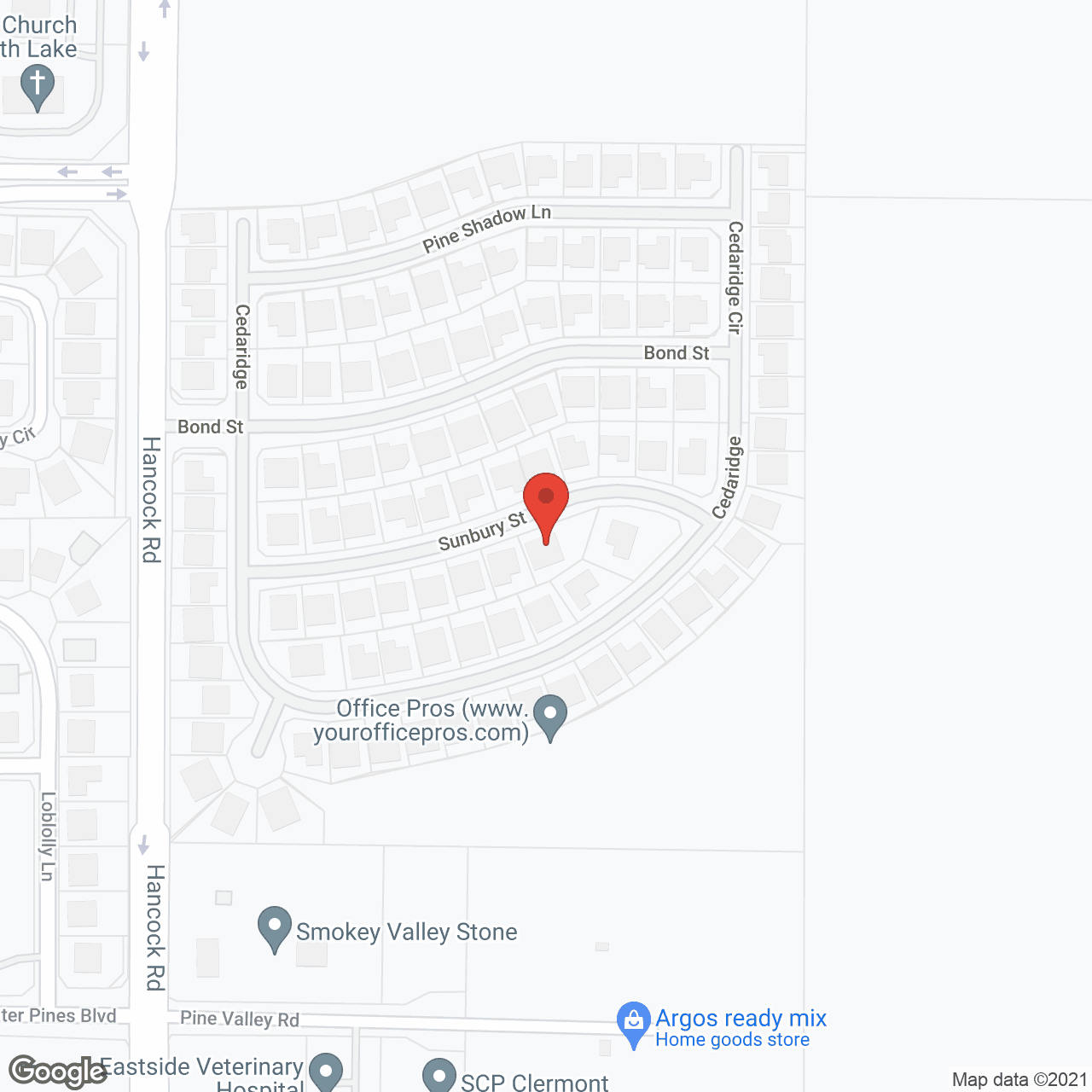 Map of the neighborhood around Sandra Adult Family Care Home