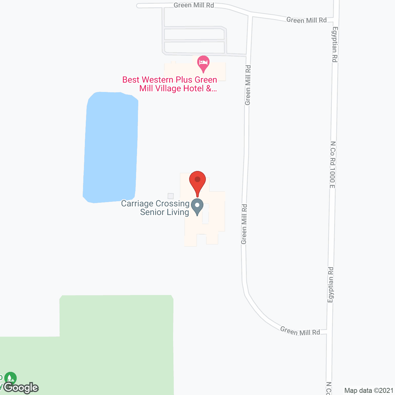 Map of the neighborhood around Carriage Crossing Arcola