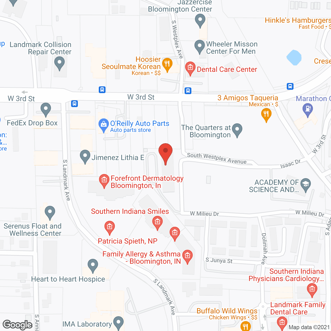 Map of the neighborhood around Patterson Pointe Senior Residence