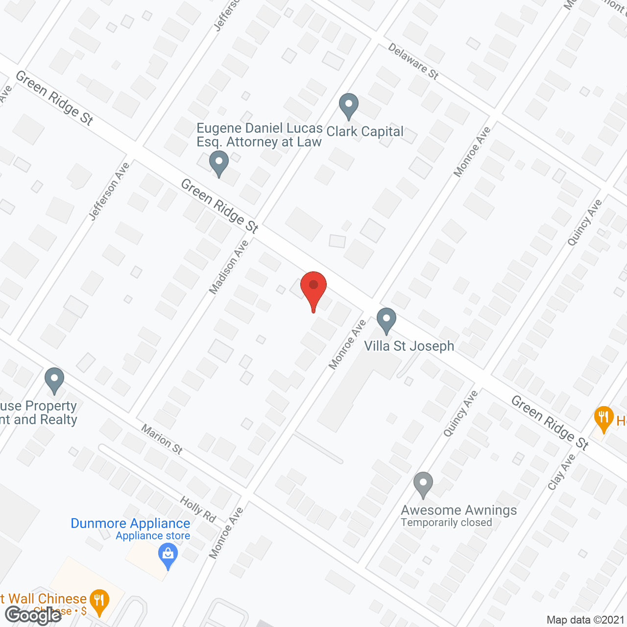 Map of the neighborhood around The Gardens of Green Ridge