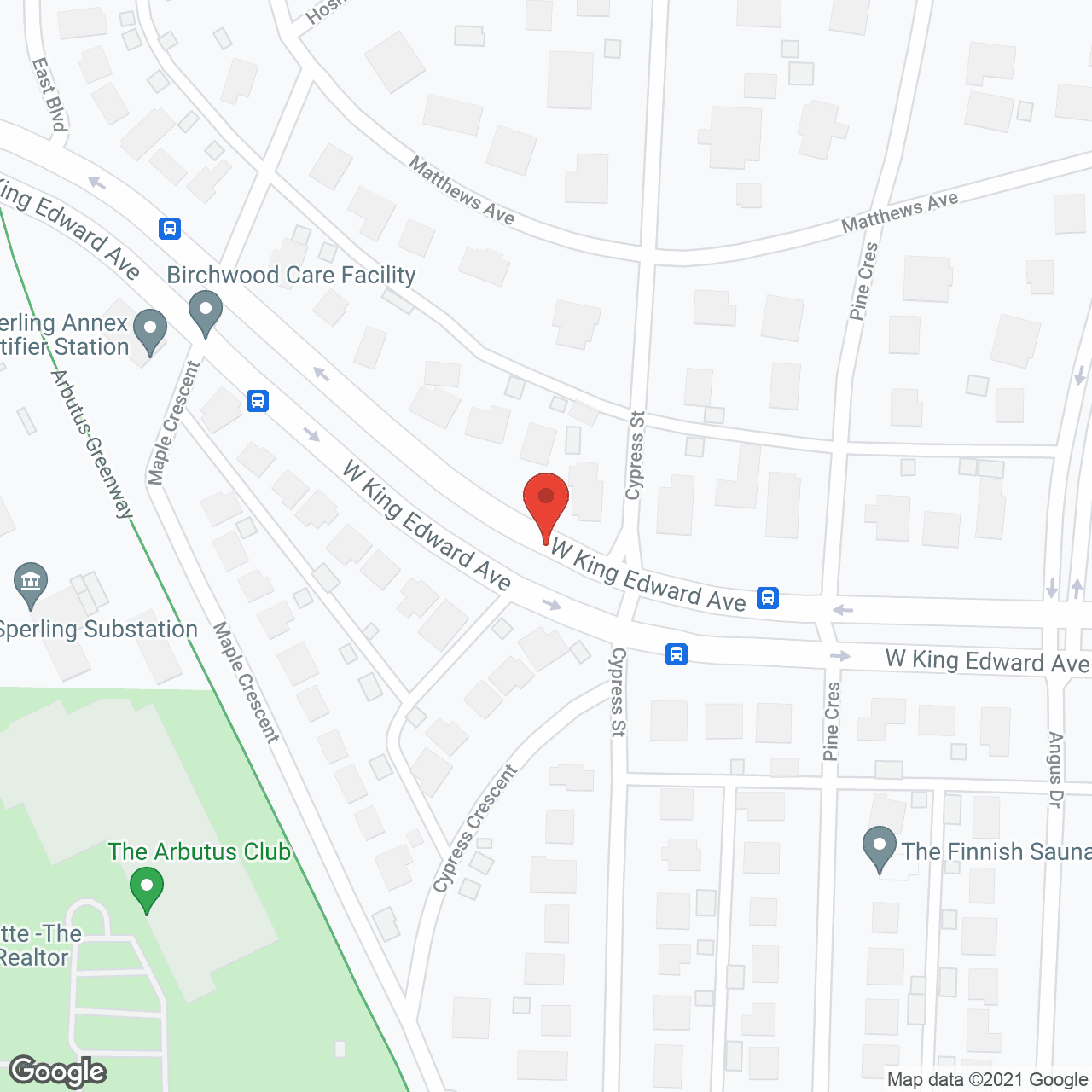 Map of the neighborhood around Parkdale Manor