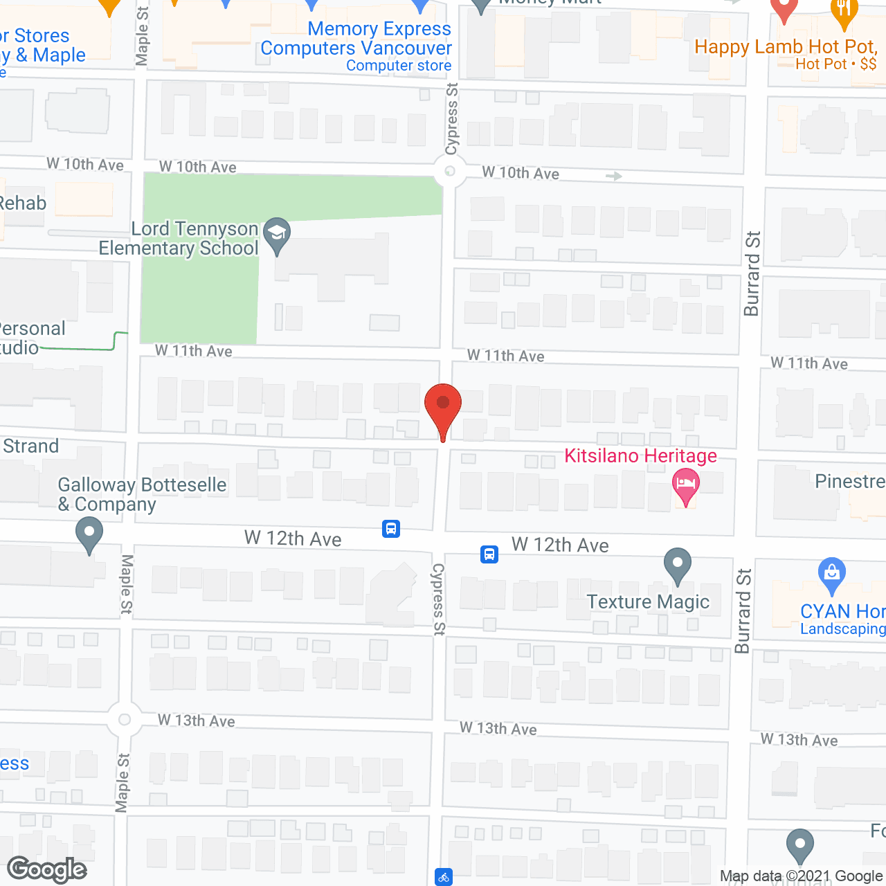 Map of the neighborhood around Inti Co-Op
