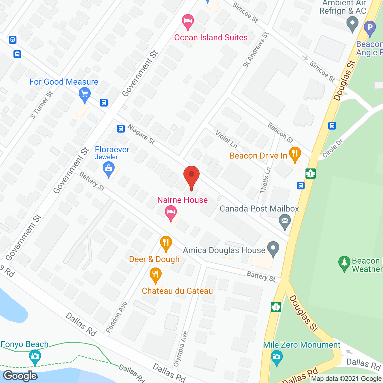 Map of the neighborhood around Douglas Care Manor