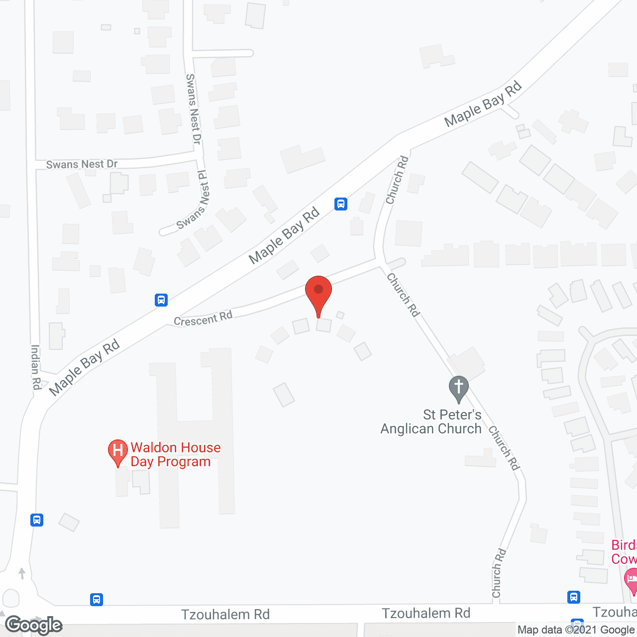 Map of the neighborhood around St Peters Crescent