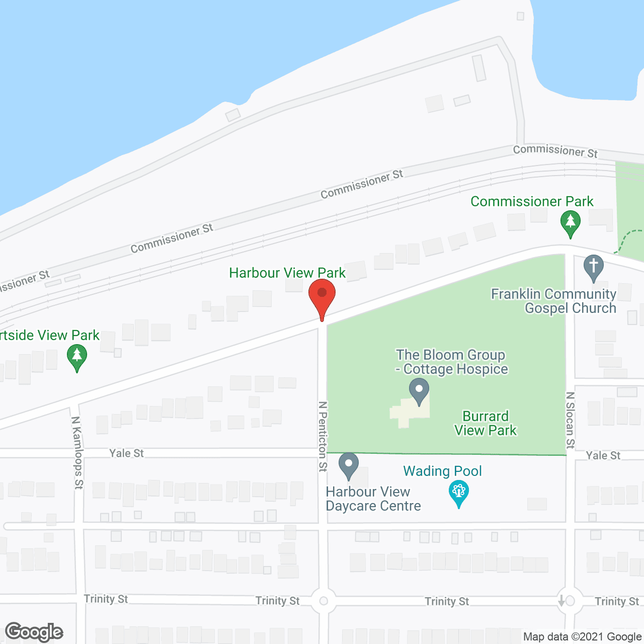 Map of the neighborhood around Chimo Terrace