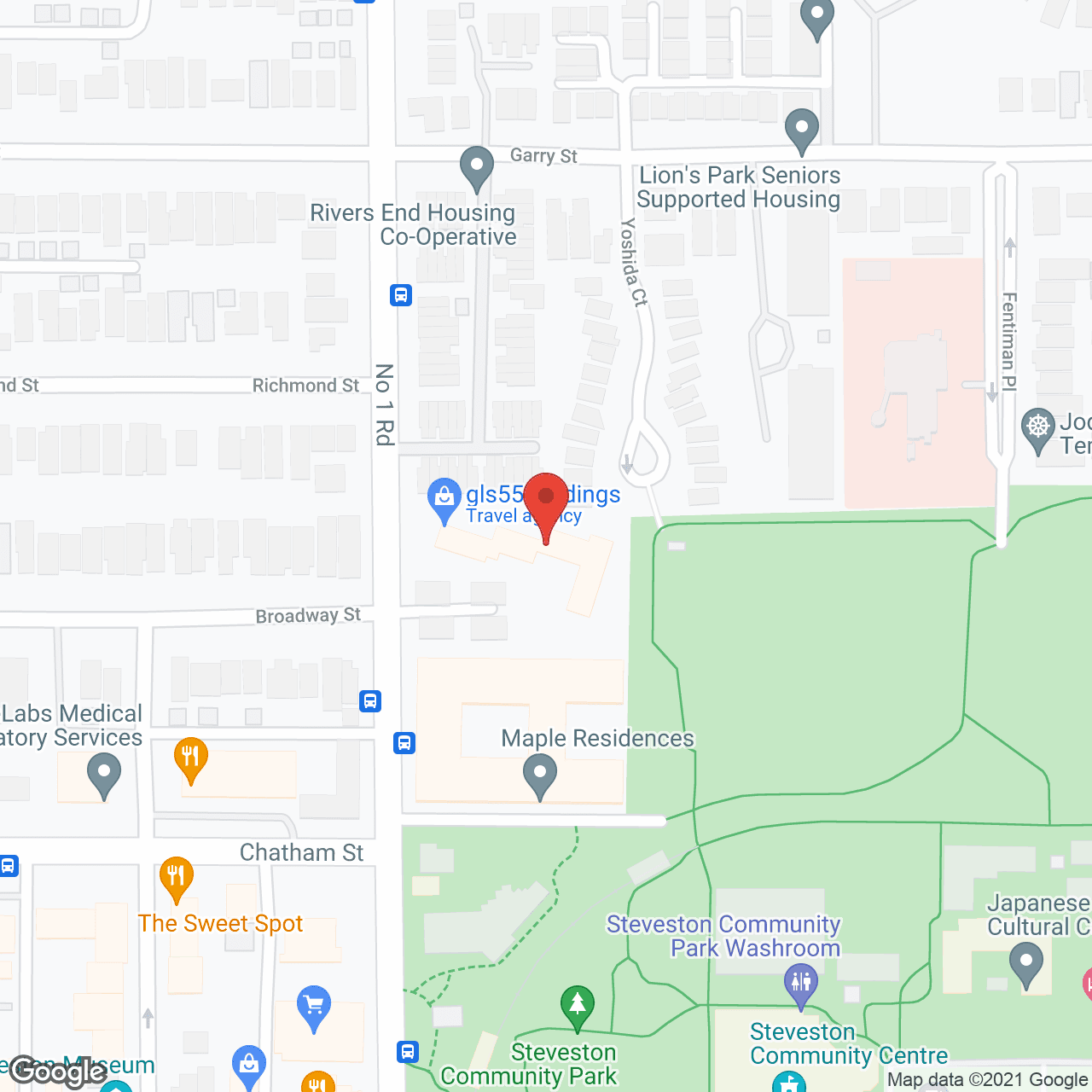 Map of the neighborhood around Richmond Project