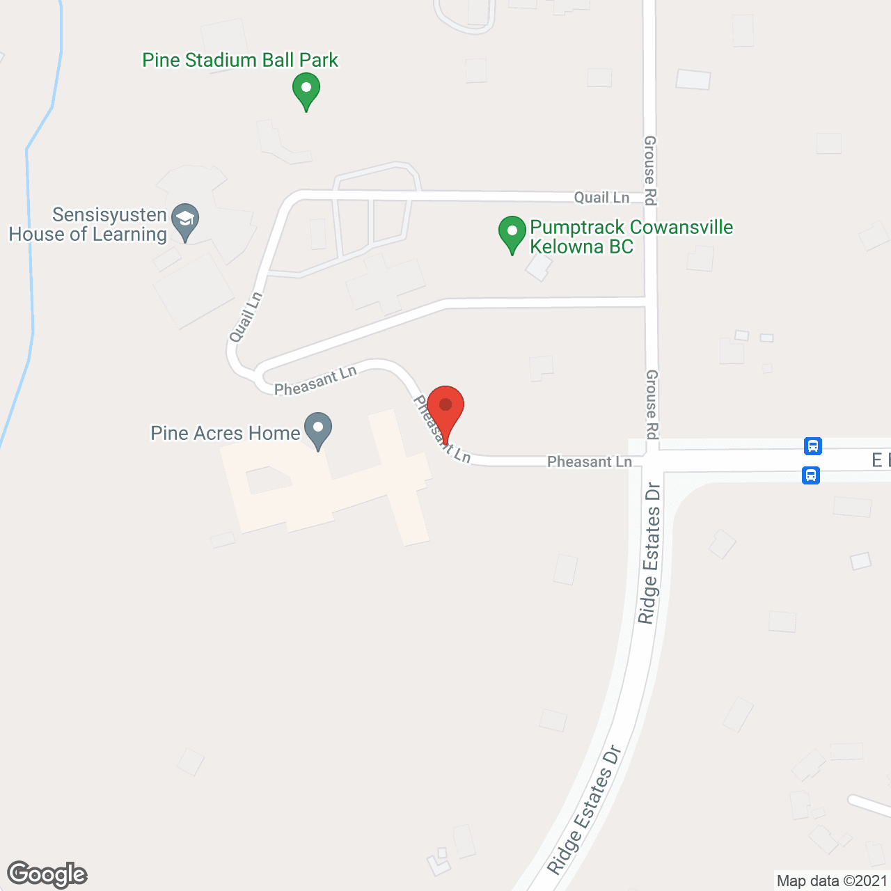 Map of the neighborhood around Pine Acres Home