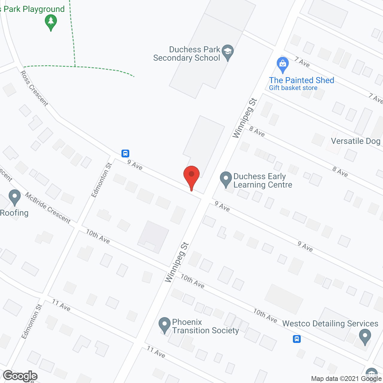 Map of the neighborhood around Laurier Manor