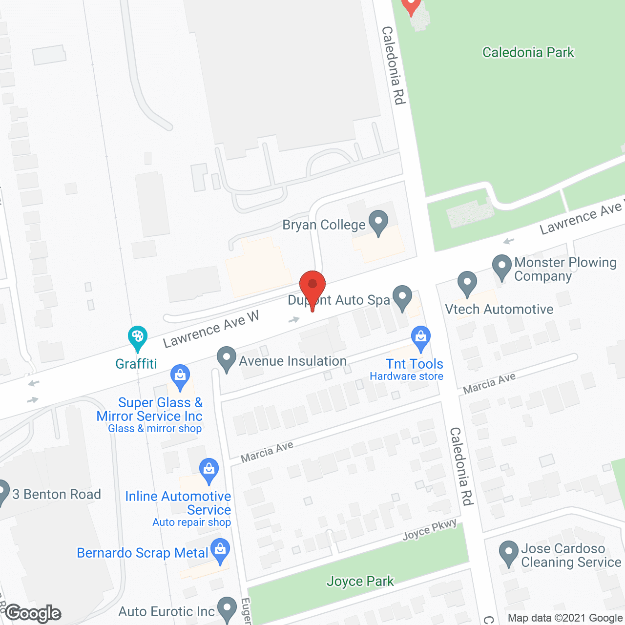 Map of the neighborhood around The Village Of Humber Heights