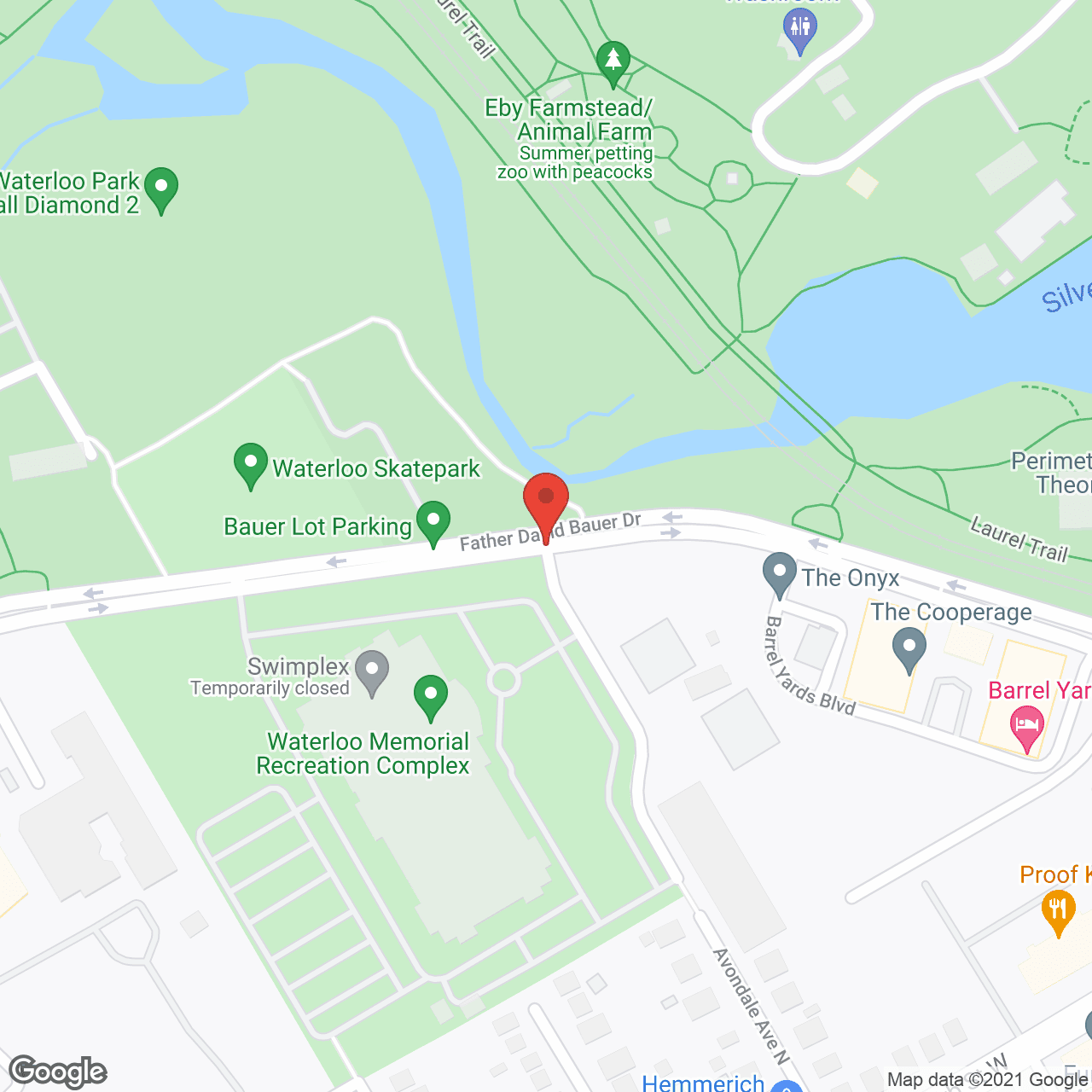 Map of the neighborhood around Luther Village On The Park Sunshine Centre