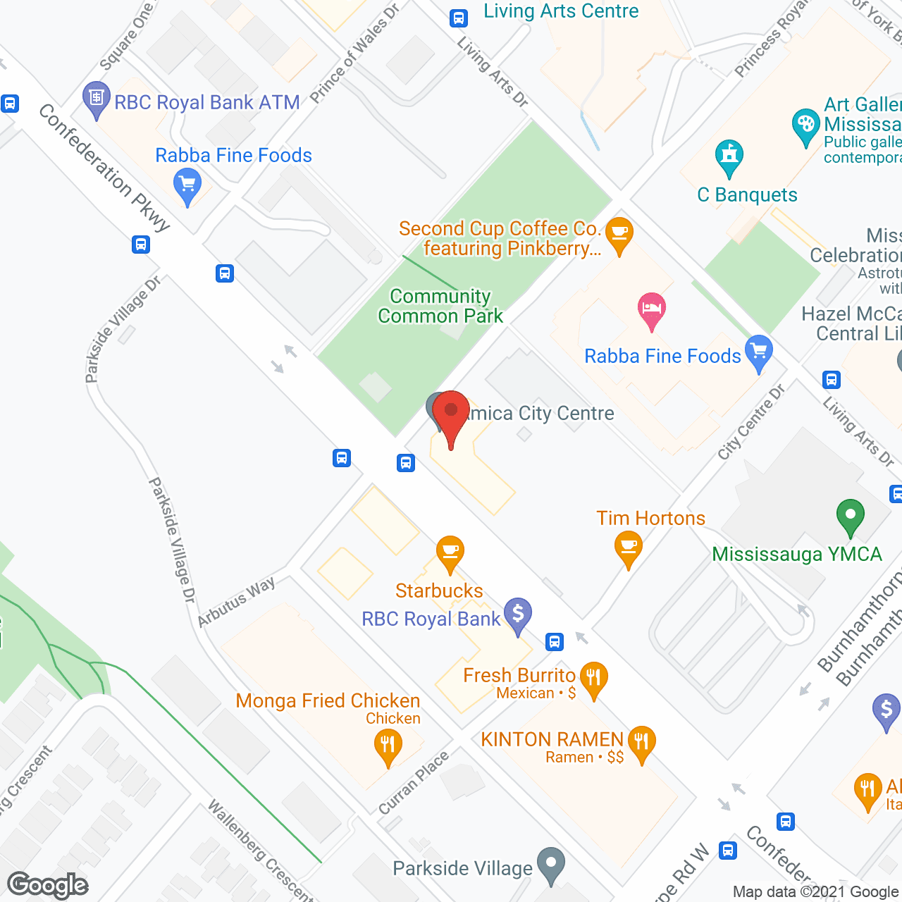 Map of the neighborhood around Amica City Centre