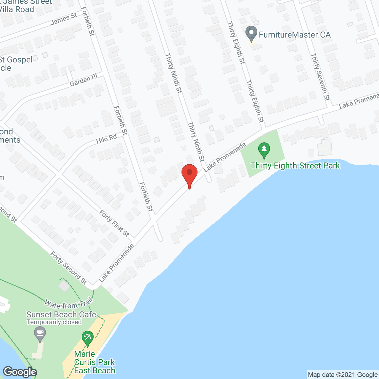 Map of the neighborhood around Adelines Lodge