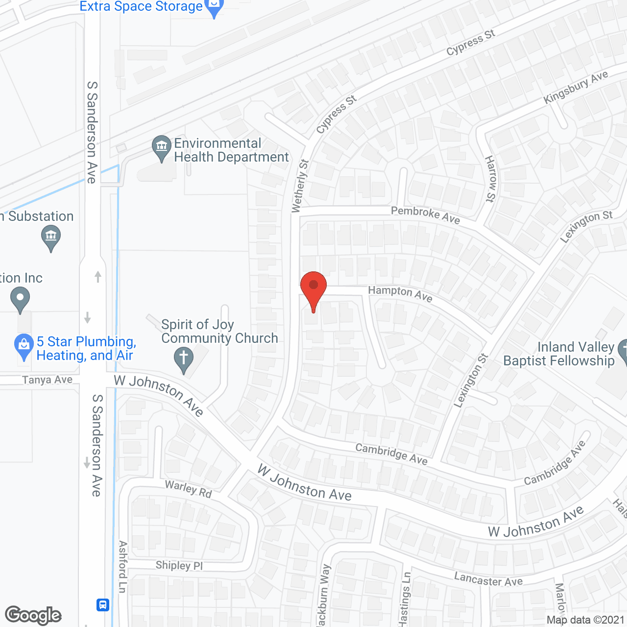 Map of the neighborhood around Amrik Elderly Care