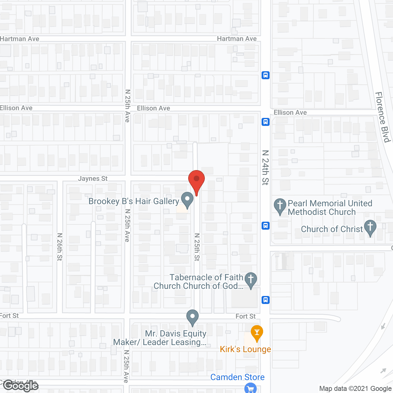 Map of the neighborhood around Village East