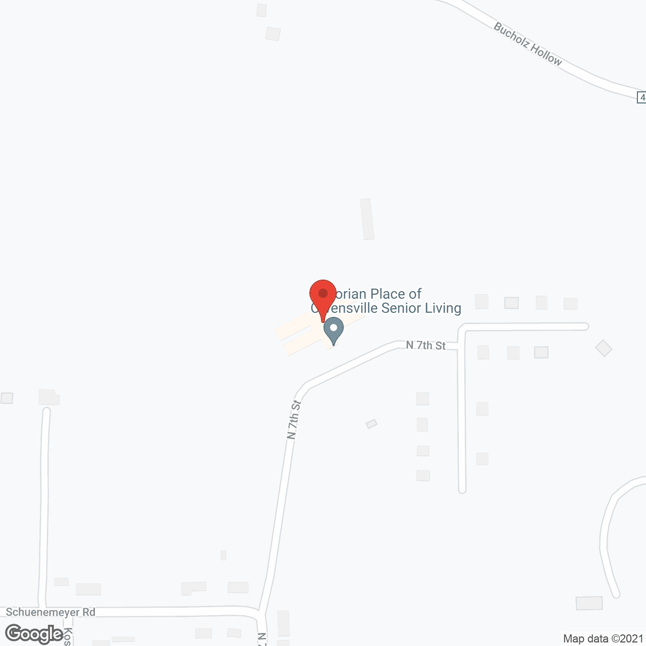 Map of the neighborhood around Victorian Place of Owensville