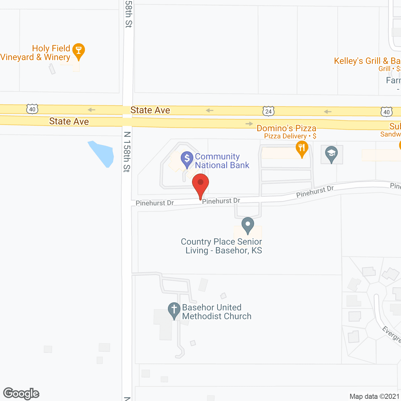 Map of the neighborhood around Credo Senior Living