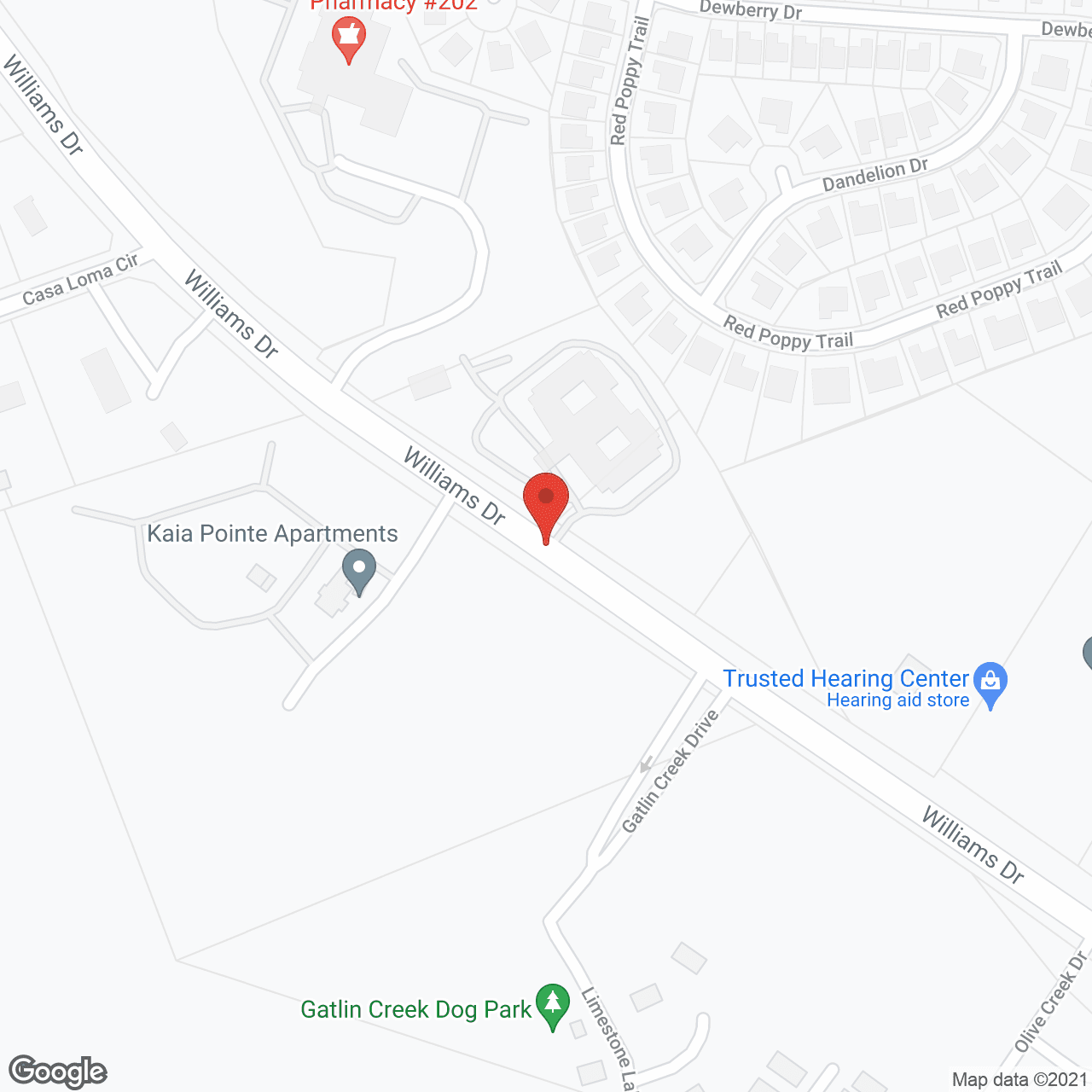 Map of the neighborhood around Truewood by Merrill, Georgetown