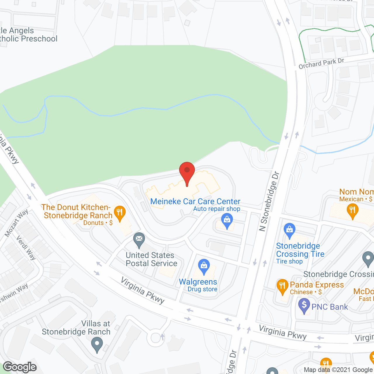 Map of the neighborhood around Pioneer Ridge