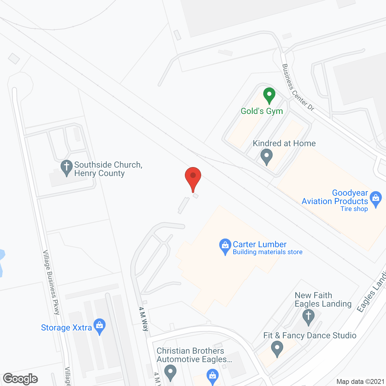 Map of the neighborhood around Gentiva Hospice