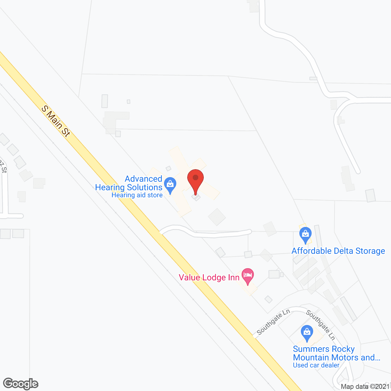 Map of the neighborhood around Willow Tree Care Center