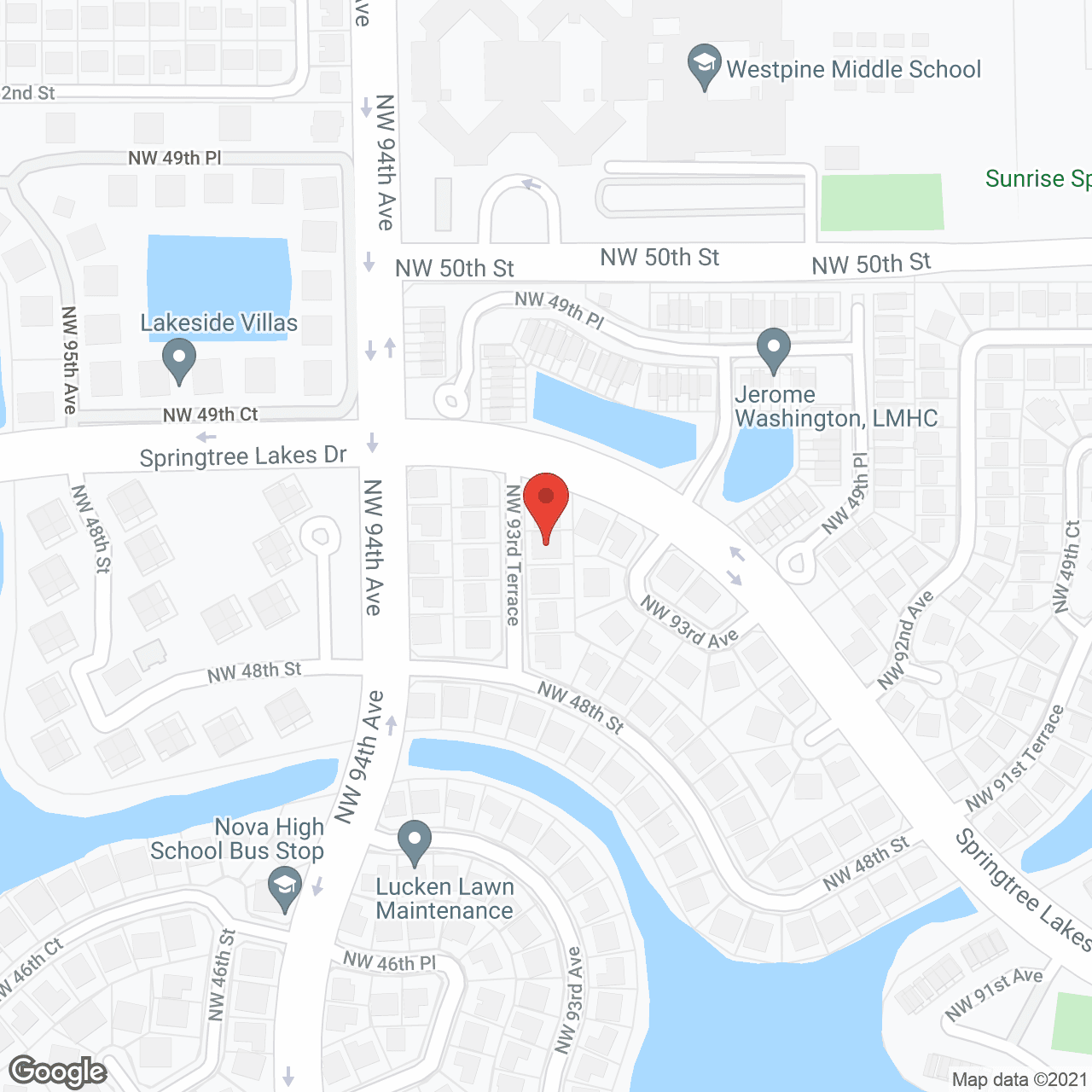 Map of the neighborhood around Magnolia Residence