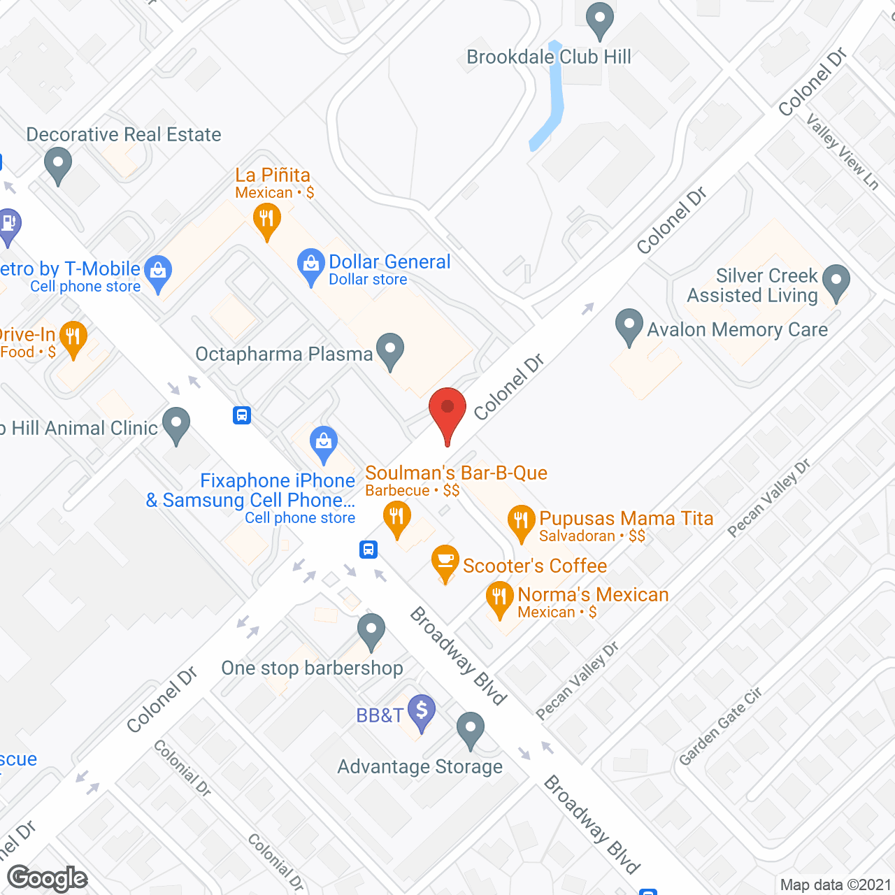 Map of the neighborhood around Avalon Memory Care - Garland
