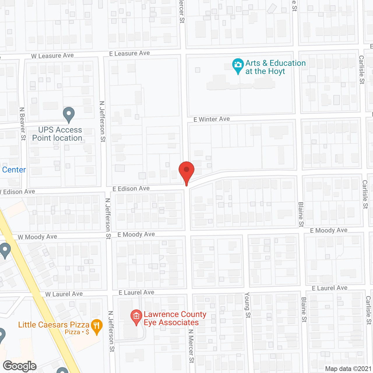 Map of the neighborhood around Southpoint at Jameson