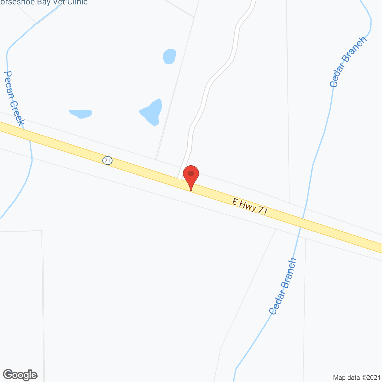 Map of the neighborhood around Celeste Care of Horseshoe Bay