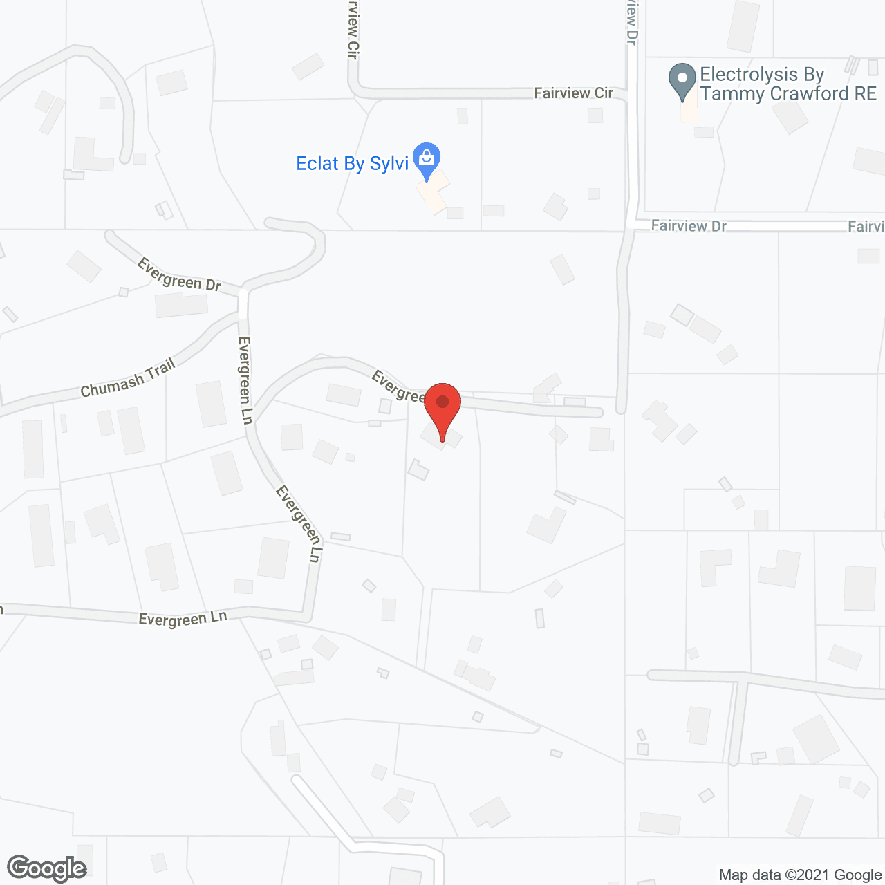 Map of the neighborhood around Forest View Guest Home